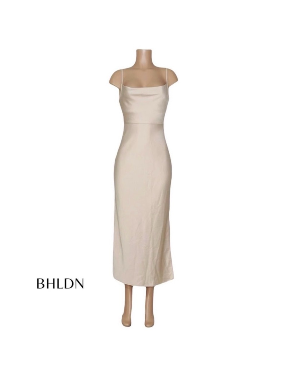 Sachin + Babi Cream Cowl-Neck Slip Dress - Picture 3 of 10